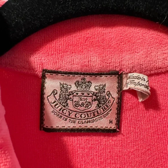 Juicy Pink Velour Jacket and Pants Set - Picture 4 of 9